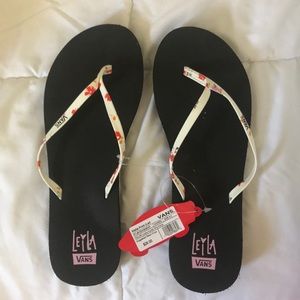Malta Print Leila Vans Flip Flops